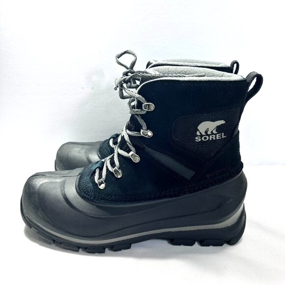 Sorel Men's Buxton Waterproof Insulated Suede Boot Black US 9 - Picture 5 of 12